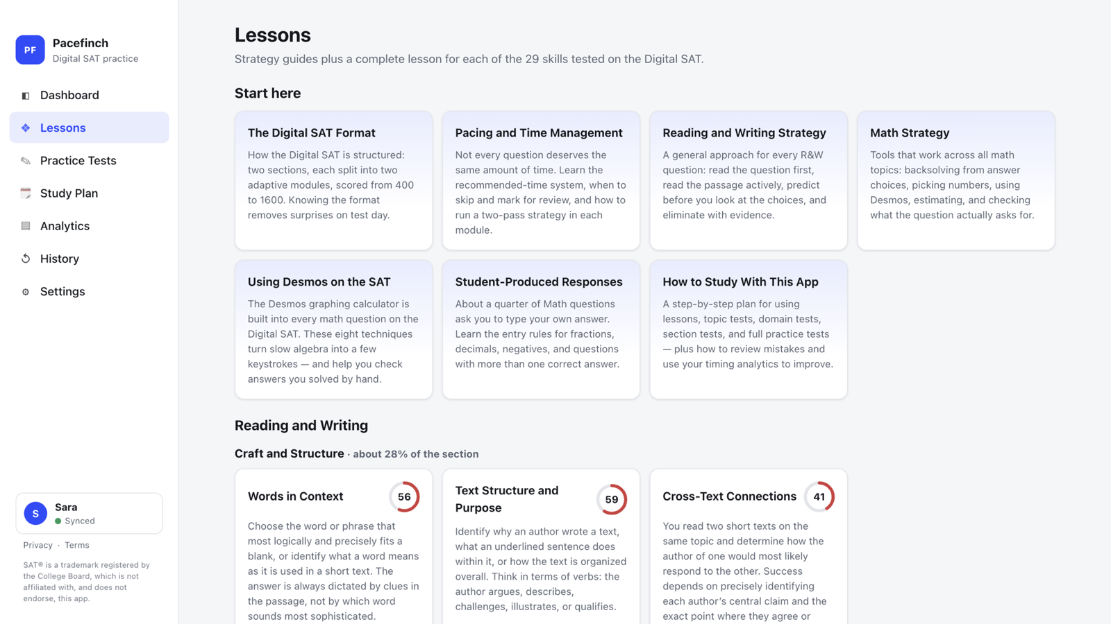 A Pacefinch lesson, with concepts, worked examples, common traps and a practice generator